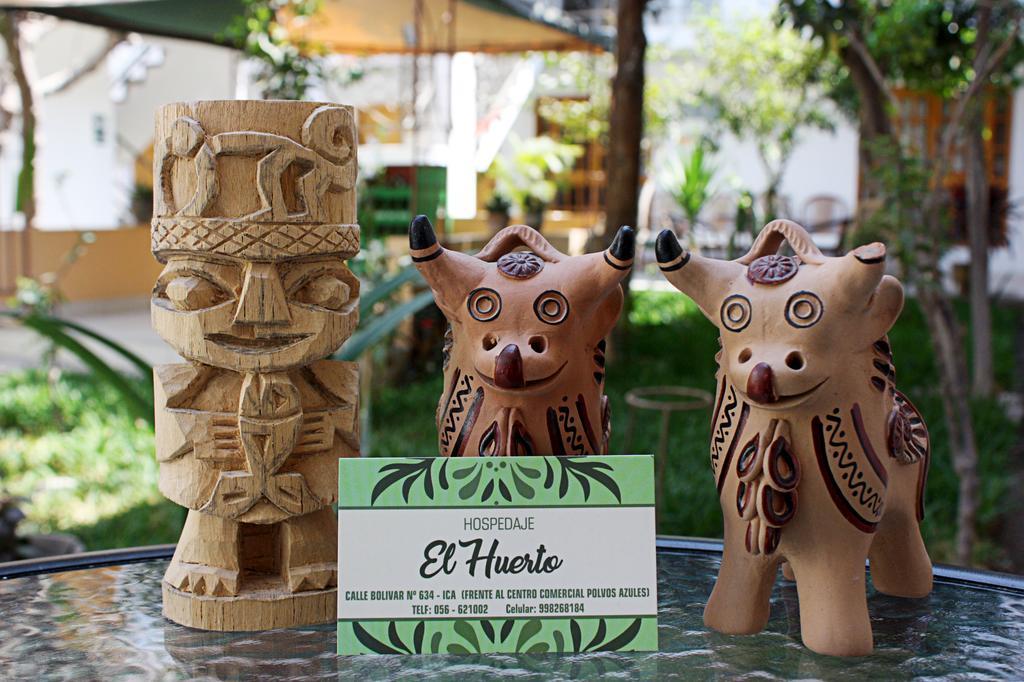 El Huerto Hostel Ica Bagian luar foto